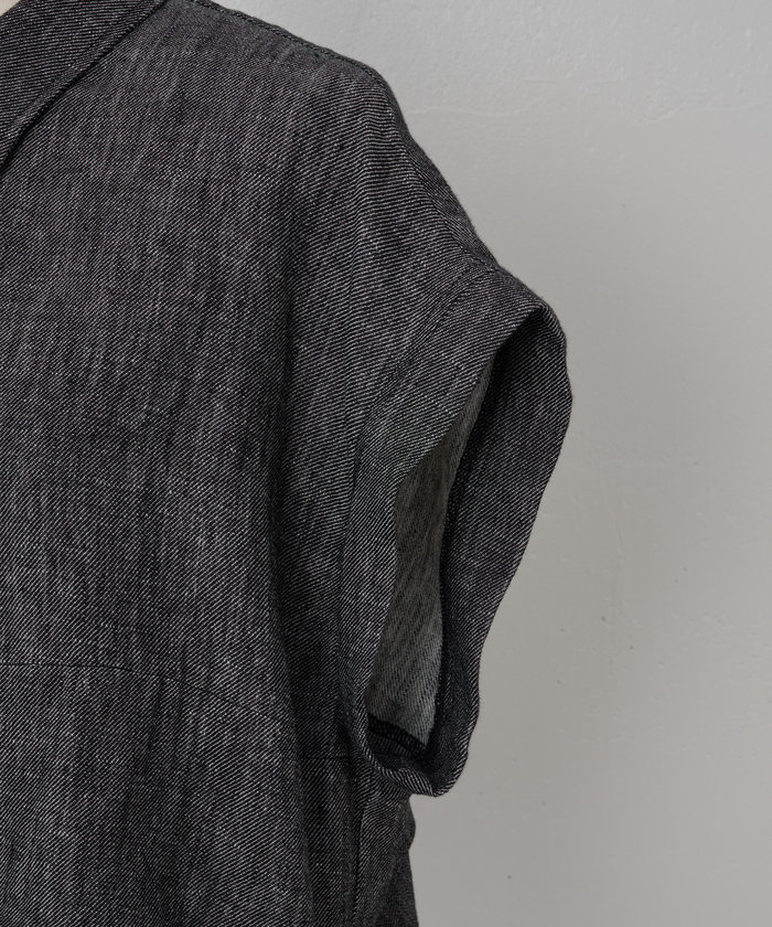 BEARDSLEY / ビアズリー リネンデニムフレアシャツ BEARDSLEY｜リネンデニムフレアシャツ | Rakuten Fashion(楽天