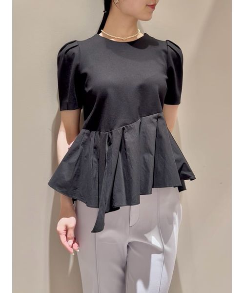 【美品】SNIDEL ペプラムカットソー ペプラムカットソー(508171452) | スナイデル(SNIDEL) - d fashion