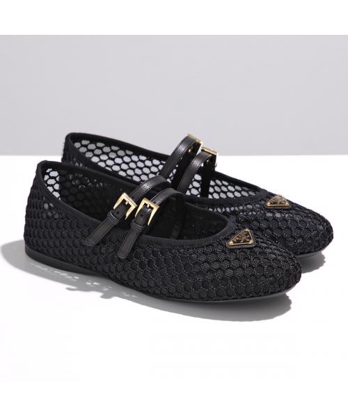 【PRADA】メッシュ バレリーナ 関税込☆VIP価格【PRADA】メッシュファブリック バレリーナ