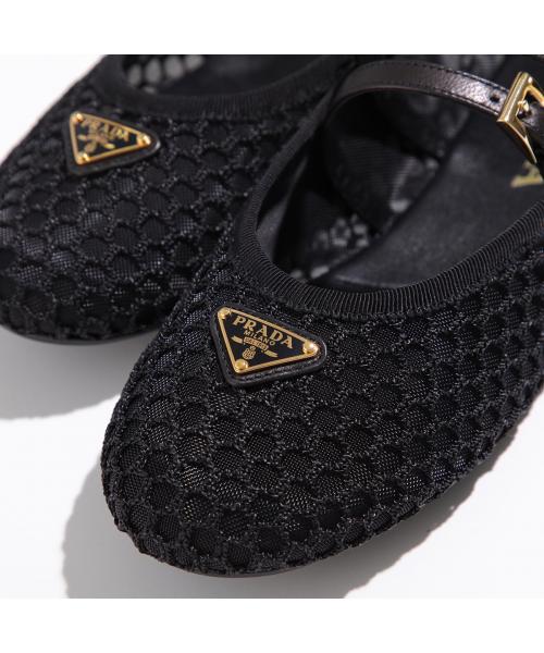 プラダ PRADA PRADA パンプス 1F915N 099 メッシュ バレリーナ
