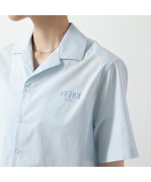 FENDI フェンディ ロゴ 水色 Tシャツ オシャレデザイン