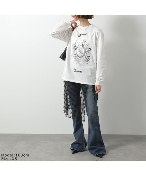 ガニー GANNI GANNI 長袖 Tシャツ T4139 カットソー ロゴ