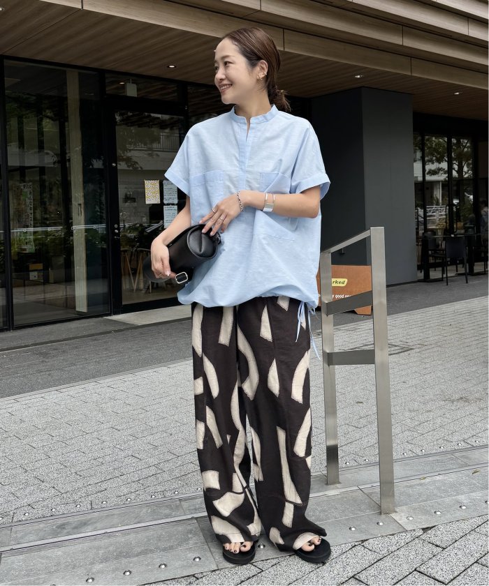 新品【JOURNAL】ハードマンズリネンコットンフレンチスリーブスキッパーシャツ ハードマンズリネンコットンフレンチスリーブスキッパーシャツ