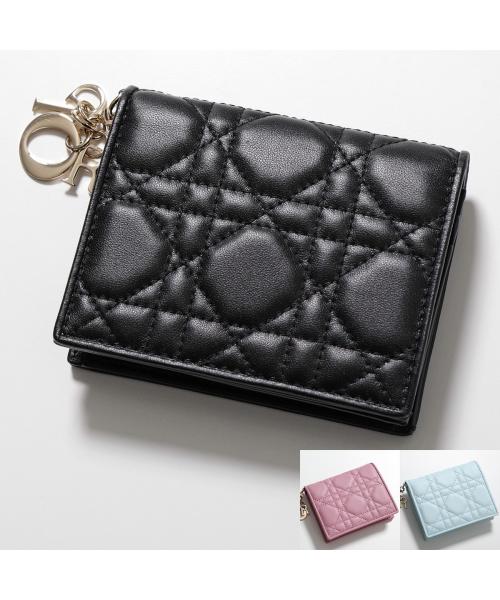 希少 美品 ディオール 財布 二つ折り アディクト カナージュ