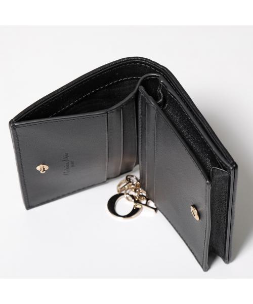 Dior 二つ折り財布 S0178ONMJ レザー カナージュ ミニ財布 セール】ディオール Dior Dior 二つ折り財布 S0178ONMJ レザー