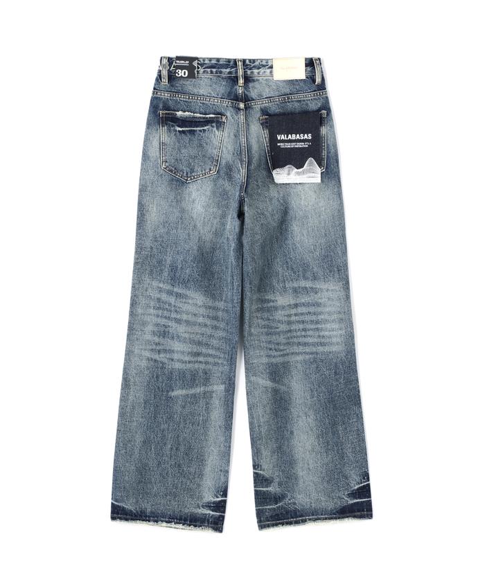 バラバサス　デニム　30 valabasas バラバサス クラッシュスキニーヴィンテージフレア