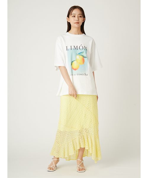 FRAY I.D フルーツプリントTシャツ／ウォッシャブル フルーツプリントTシャツ／ウォッシャブル(カットソー