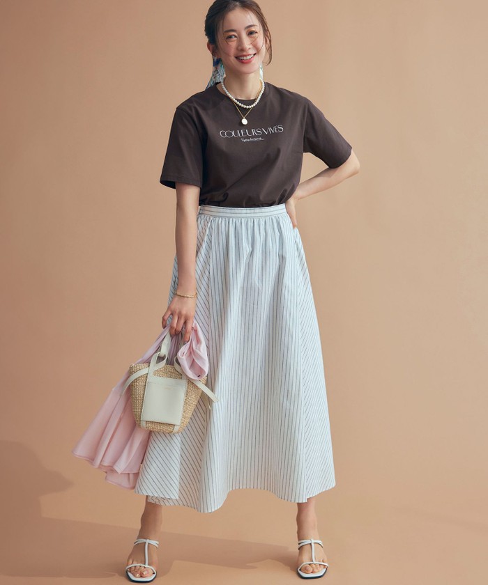 セール 20%OFF】【洗える】ボタニカル カラー Tシャツ(508164637