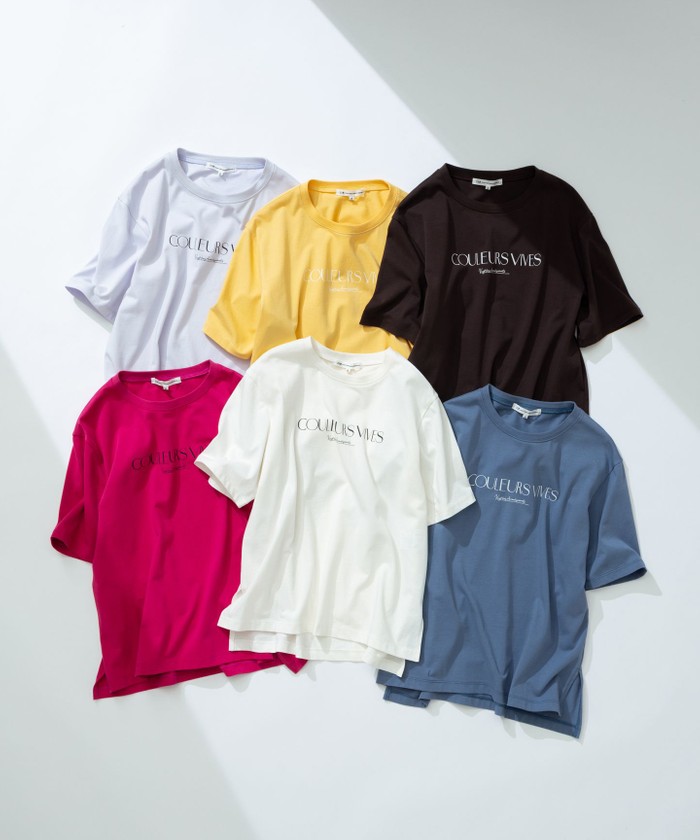 【洗える】ボタニカル カラー Tシャツ セール 20%OFF】【洗える】ボタニカル カラー Tシャツ(508164637
