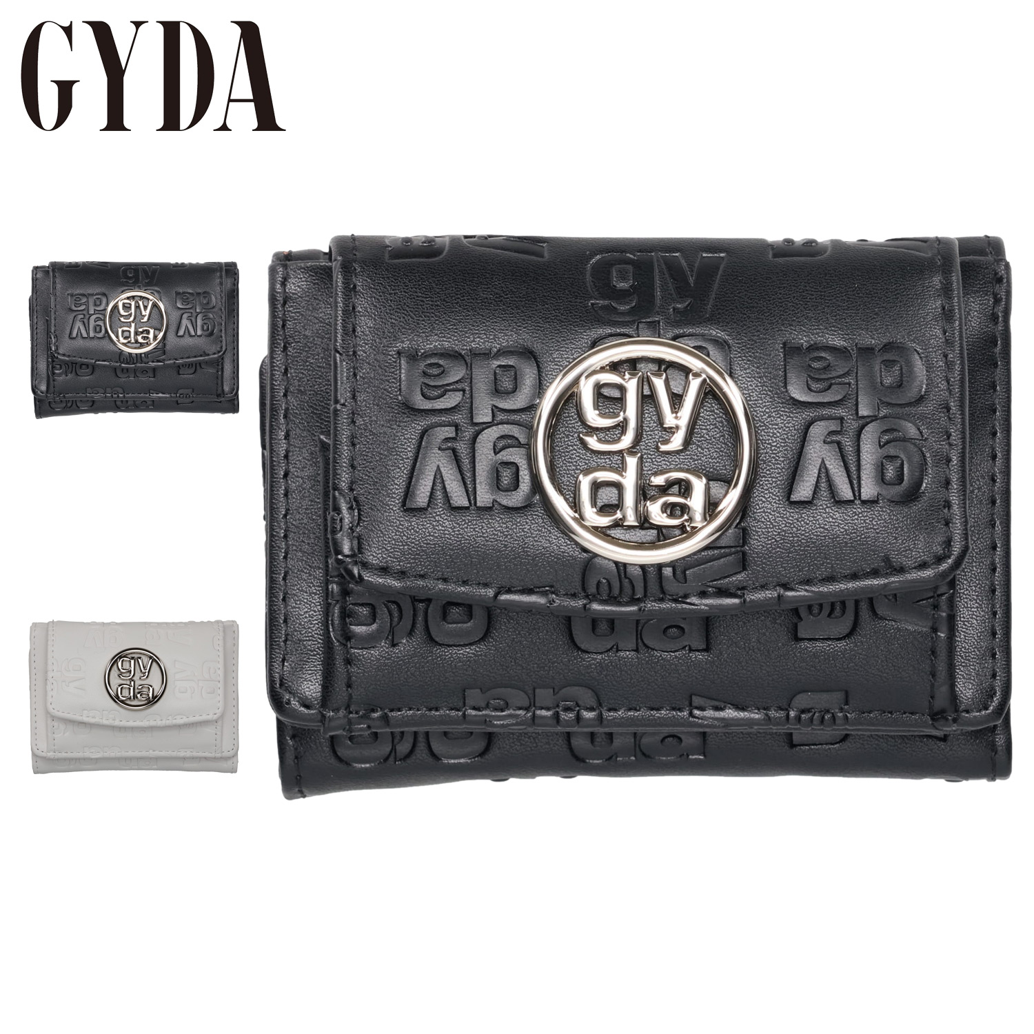 GYDA マイクロミニ三つ折り財布　col/ BK ジェイダ GYDA 財布 三つ折り マイクロミニ財布 レディース