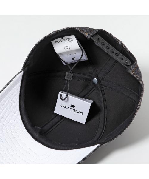 クレージュ COURRÈGES いかれ ロゴ キャップ 黒 S