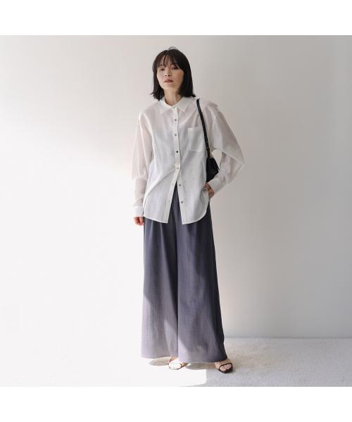 MONiLE ワイドパンツ 002749 ダブルウエスト モニーレ MONILE MONiLE ワイドパンツ 002749 ダブルウエスト