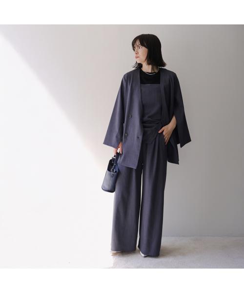 MONiLE ワイドパンツ 002749 ダブルウエスト モニーレ MONILE MONiLE ワイドパンツ 002749 ダブルウエスト