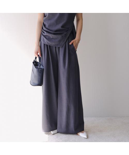 モニーレ MONILE MONiLE ワイドパンツ 002749 ダブルウエスト モニーレ MONILE MONiLE ワイドパンツ 002749 ダブルウエスト