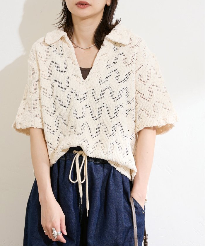 別注【OAS/オーエーエス】 Atlas Jaffa Crochet Shirt JSSP