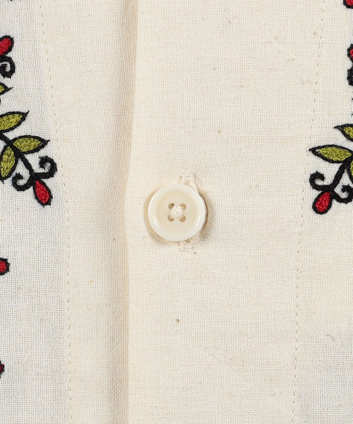 カルド Kardo 花柄刺繍 長袖シャツ L カルド Kardo 花柄刺繍 長袖シャツ L - メルカリ