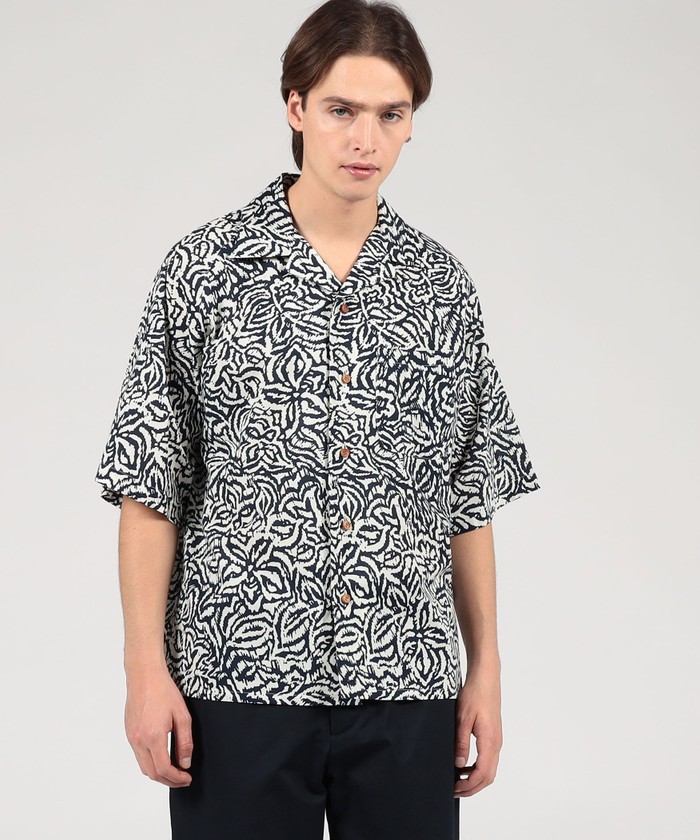 m's braque ノーカラーシャツ 別注】m's braque×TOMORROWLAND ビンテージ