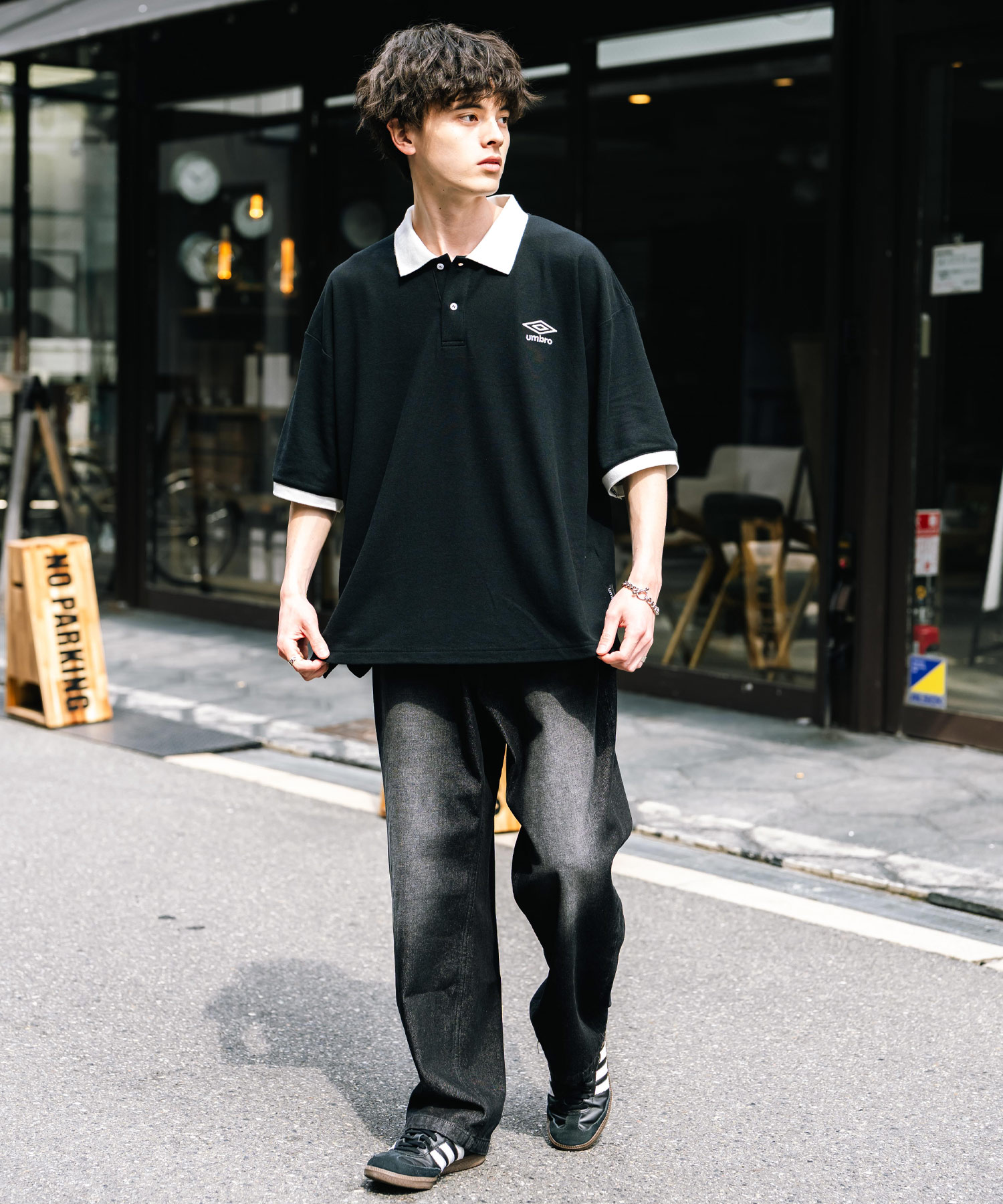 ロッキーモンロー Rocky Monroe UMBRO アンブロ ポロシャツ 半袖