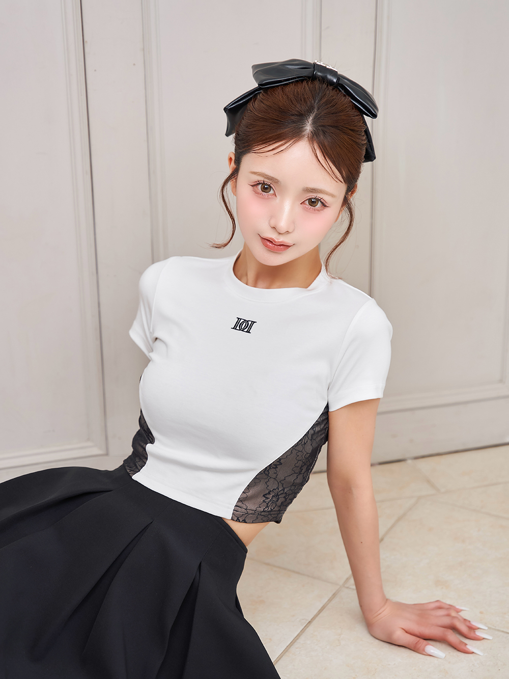 ダーリッチ Darich DDロゴサイドレースTシャツ(508184773