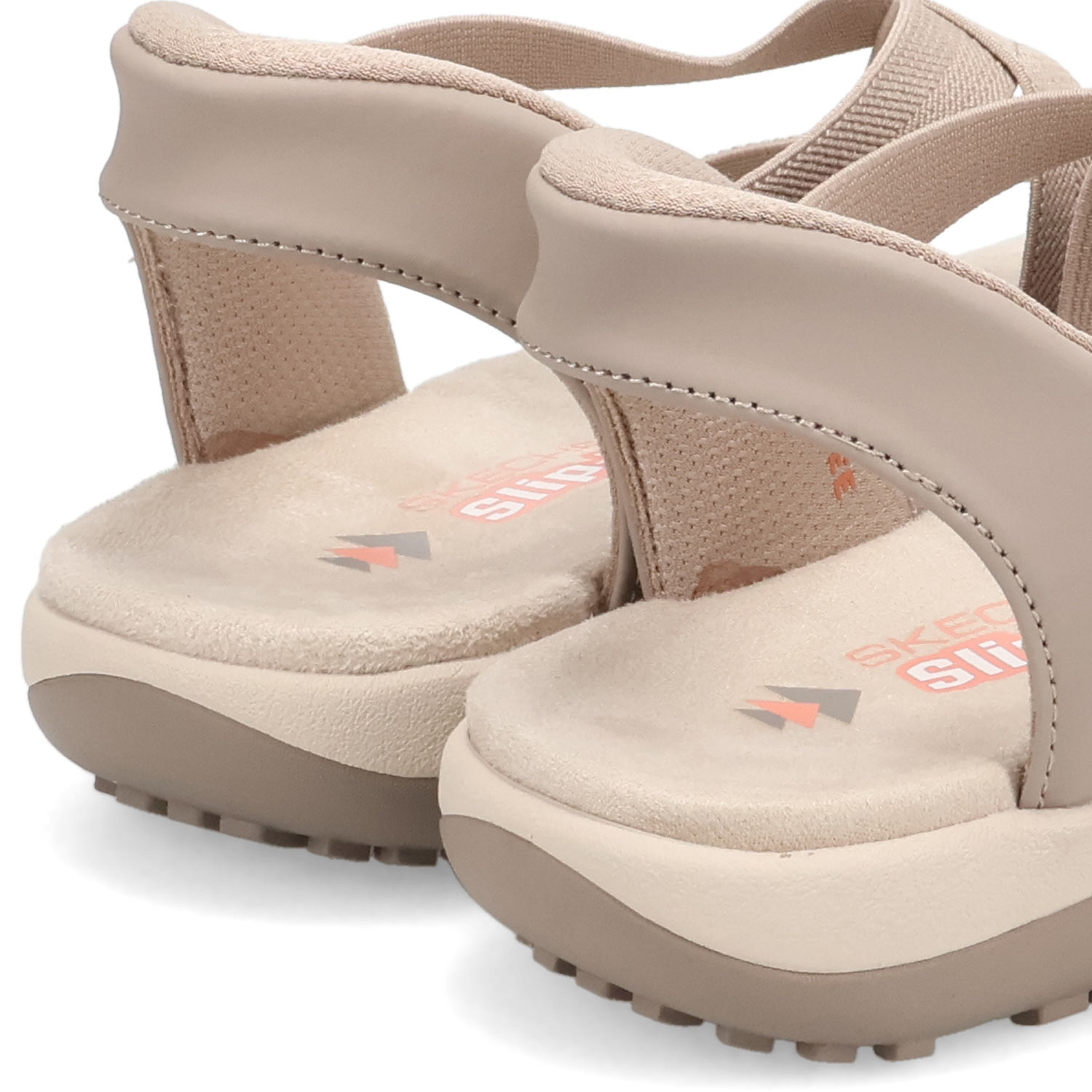 SKECHERS Slip-Ins ベージュ サンダル スケッチャーズ SKECHERS スリップインズ レゲエ スリム