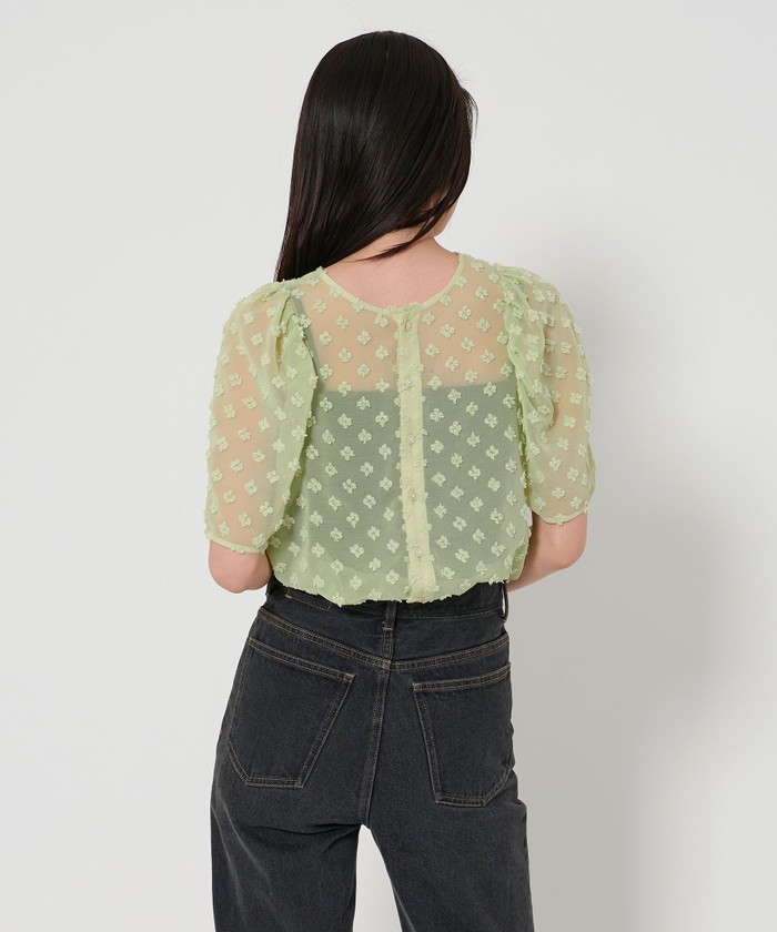セール 30%OFF】＜EMMEL REFINES＞EM シフォンカット ジャカード