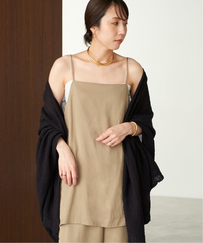 Plage fibril linen 混 キャミソール 追加》fibril linen 混 キャミソール（キャミソール）｜Plage