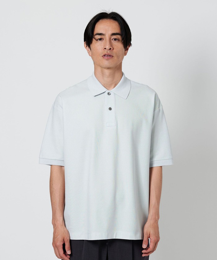 ■美品 BEAUTY&YOUTH ギザコットン スーパーブ ポロシャツ ネイビー BEAUTY＆YOUTH UNITED ARROWS tシャツ ギザコットン スーパーブ