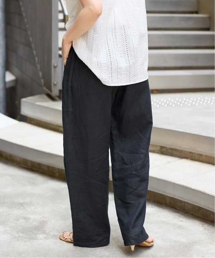 ★MASSIMO DUTTI★ リネン ストレートパンツ ポケット付き 追加3》手洗い可 / フレンチリネンストレートパンツ(508187269