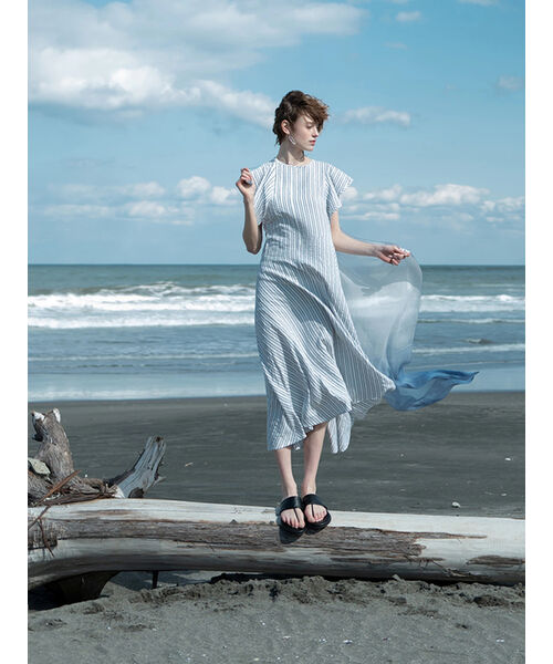 ストライプサッカーワンピース《2025summer catalog item