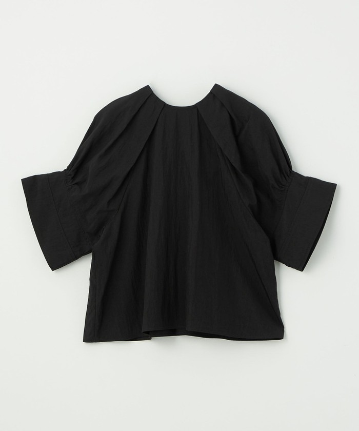 ブラウス シャツ 「EMMEL REFINES」EM タック ノーカラー スキッパー ブラウス レディース UNITED ARROWS green label relaxing｜<EMMEL REFINES>EM タック