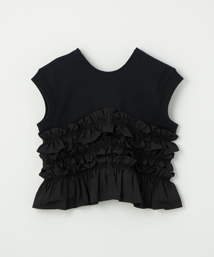EMMEL REFINDS フライスフリル 2WAY Tシャツ EMMEL REFINES＞EM フライス フリル 2WAY Tシャツ(508188486