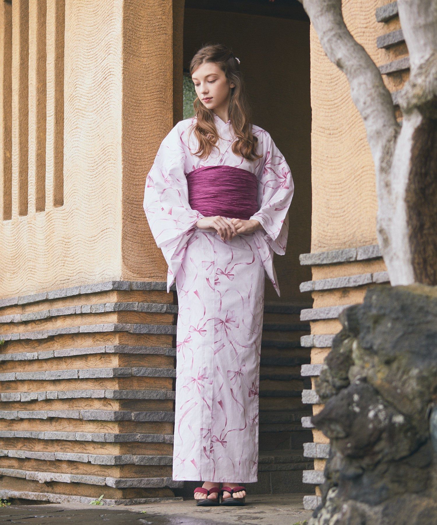 メゾン ド フルール Maison de FLEUR リボン浴衣(508188559
