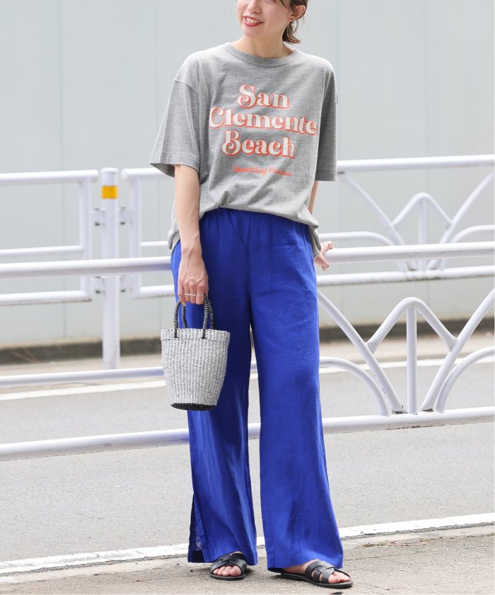 JOURAL STANDARD relume 麻スリットイージーパンツ JOURNAL STANDARD relume｜《追加2》麻スリットイージーパンツ