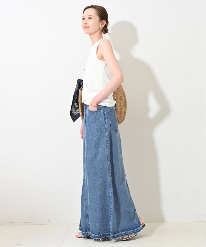 【新品未使用】SLOBE IENA LEDENIM リメイクスリットスカート LEDENIM リメイクスリットスカート(508188961) | スローブ