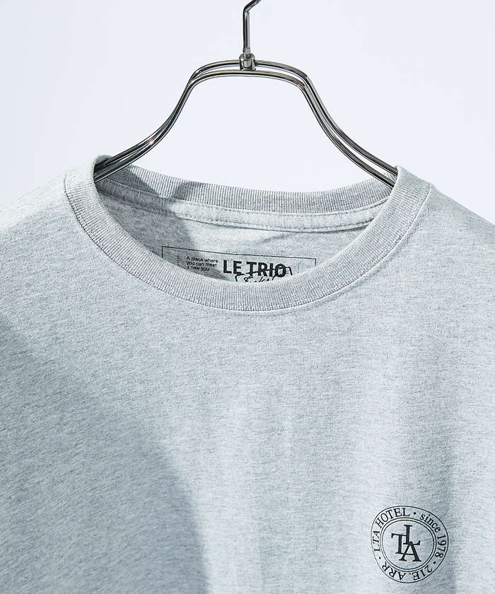 バックプリント グラフィック 半袖Tシャツ/オーバーサイズ/LE TRIO AB バックプリント グラフィック 半袖Tシャツ / オーバーサイズ