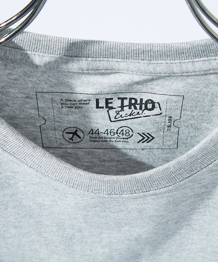 バックプリント グラフィック 半袖Tシャツ/オーバーサイズ/LE TRIO AB バックプリント グラフィック 半袖Tシャツ / オーバーサイズ
