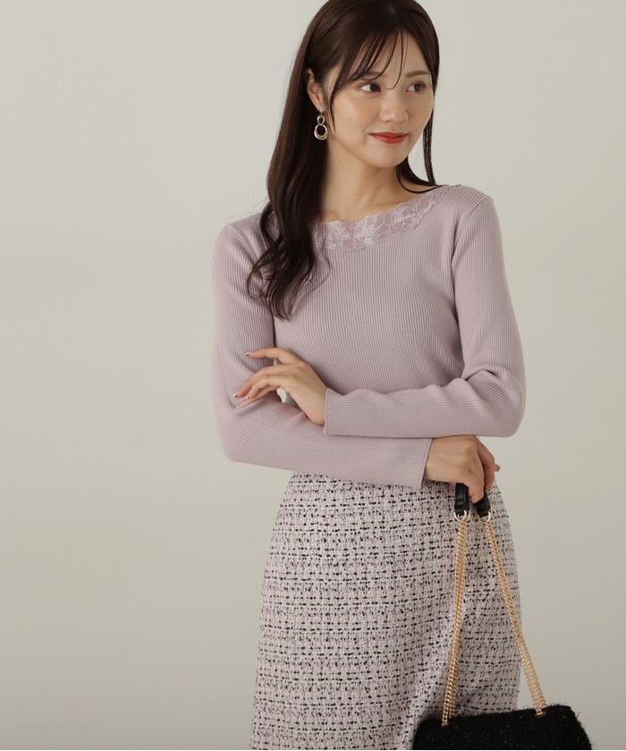 PROPORTION BODY DRESSING ミックスツイードミニスカート ミックスツイードミニスカート WEB限定｜プロポーションボディ