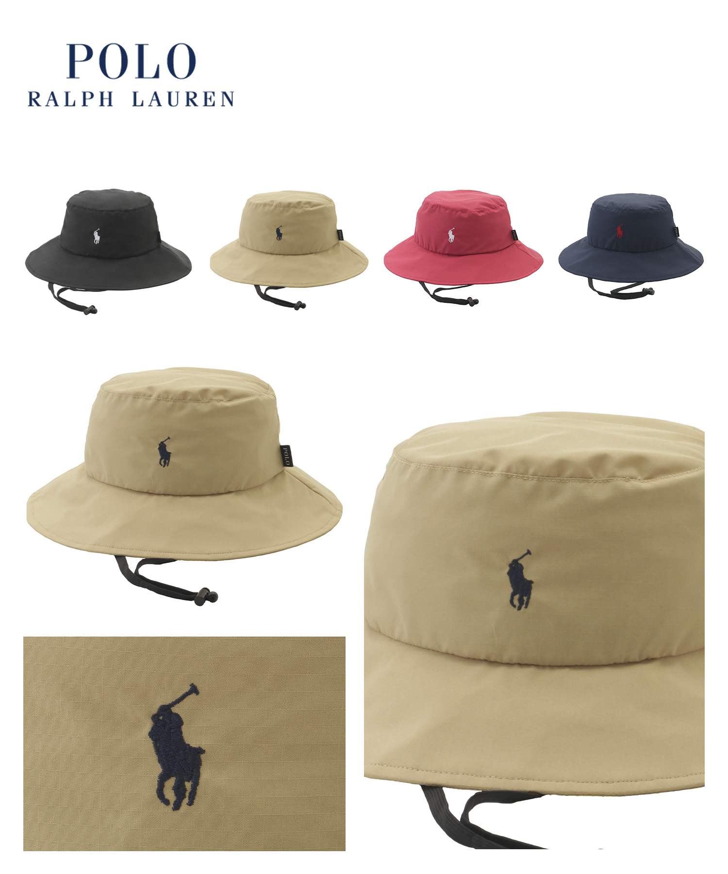 POLO RALPH LAUREN ポロ ラルフローレン 遮光ハット ポロポニー