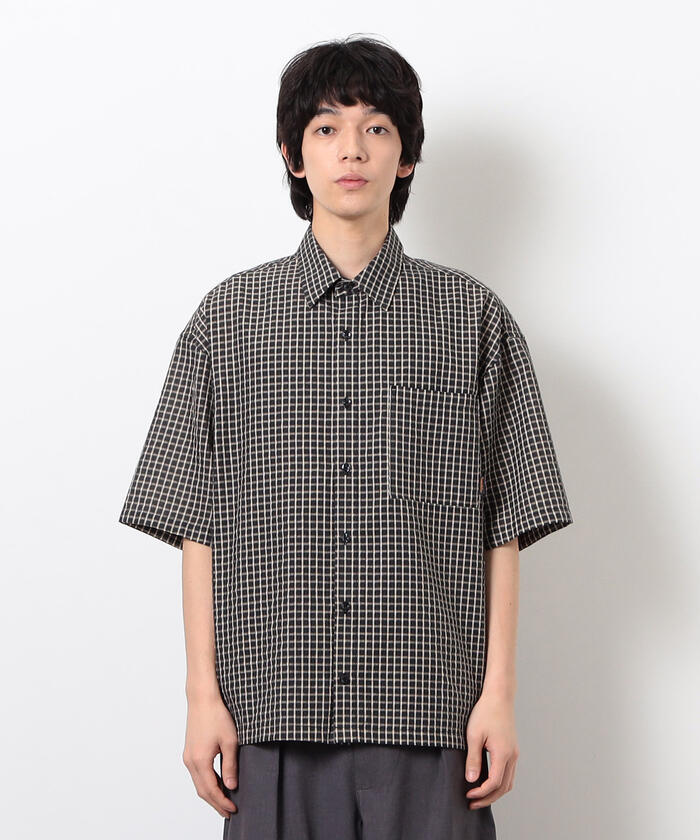 ASIF CALIE チェックシャツ MUSINSA公式 | ASIF CALIE DIRTYWASHING OVERFIT CHECK SHIRT BLACK