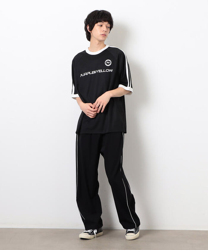 Starting Over パンツ side line switching nylon track pants