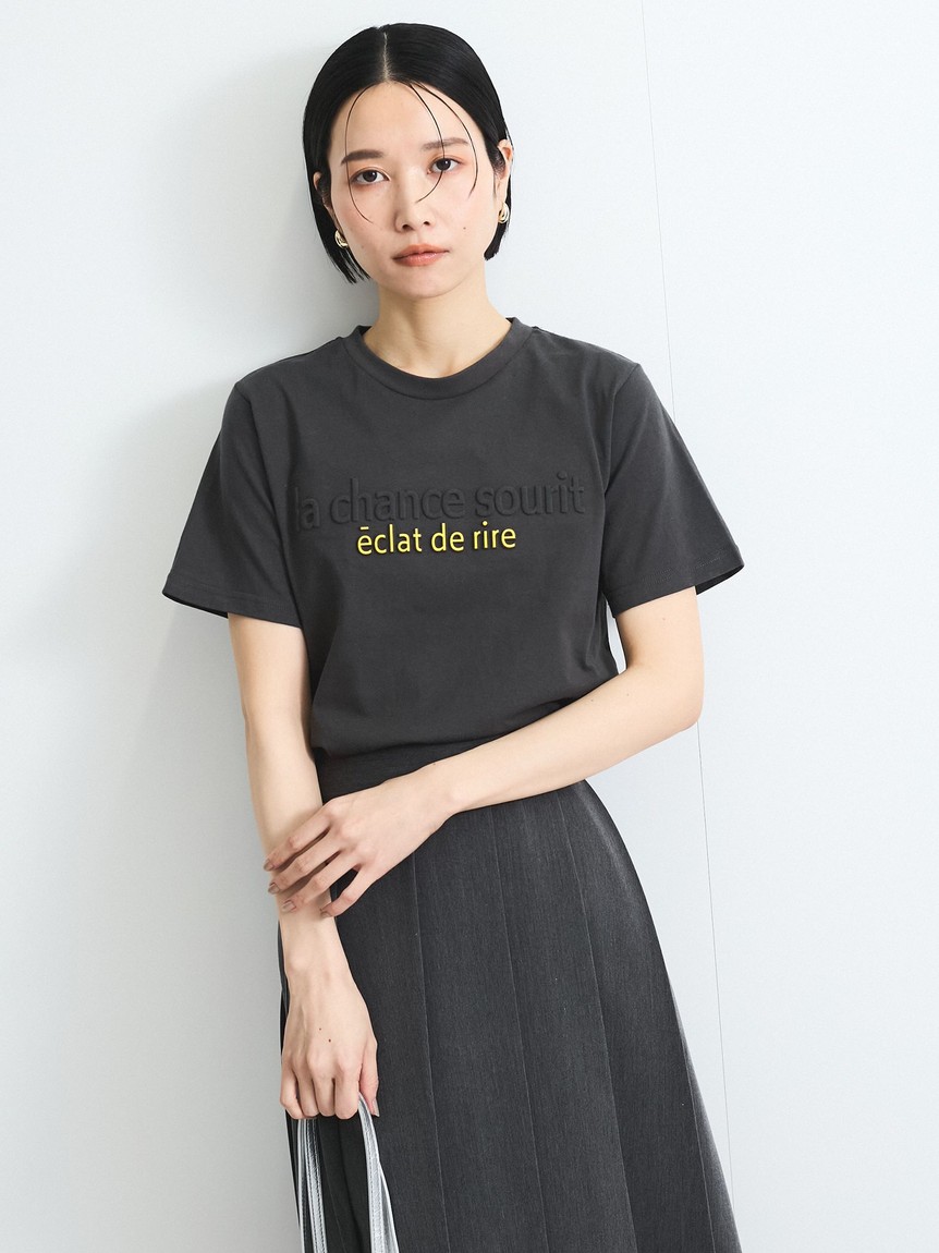 VICKY / ビッキー エンボスプリントTシャツ≪手洗い可能≫ セール 15%OFF】ビッキー VICKY エンボスプリントTシャツ