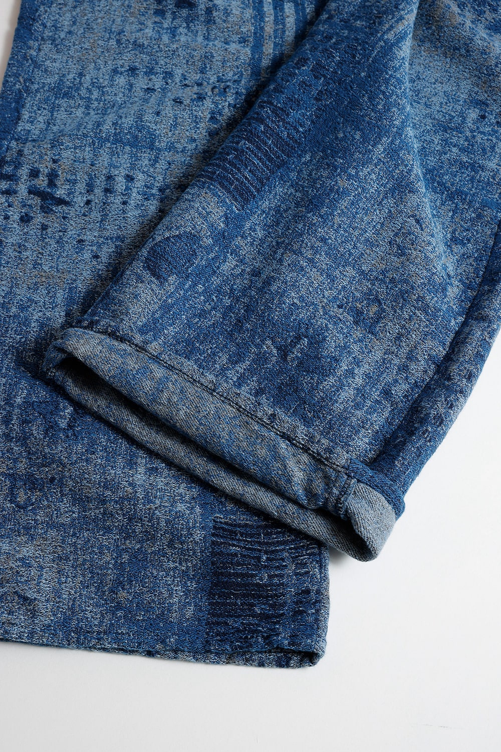 ファンダメンタル FDMTL BORO JAQUARD WIDE PANTS RINSE 【返品 ファンダメンタル FDMTL BORO JAQUARD WIDE PANTS RINSE 【返品