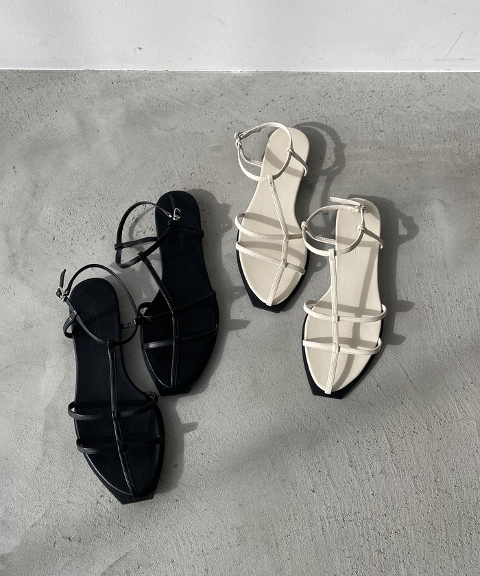 【CAPRICIEUX LE'MAGE】 Tストラップフラットサンダル CAPRICIEUX LE'MAGE】Tストラップフラットサンダル | OUTLET
