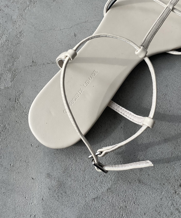 CAPRICIEUX LE'MAGE｜Tストラップフラットサンダル | Rakuten