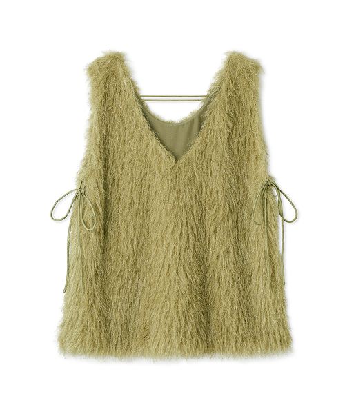 LILYBROWN リリーブラウン 2wayシャギーベスト 25ss