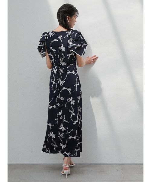 00サイズあり】Sustainableリボンプリントワンピース(508166671