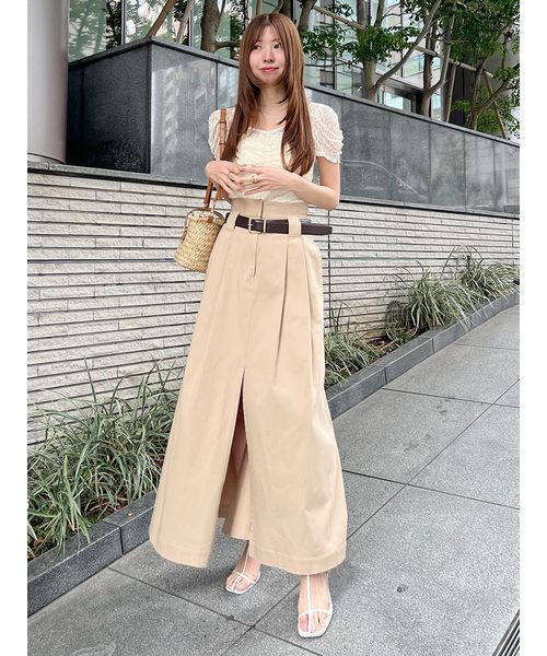 SNIDEL（スナイデル）　チノワイドスカート チノワイドスカート(508166672) | スナイデル(SNIDEL) - d fashion