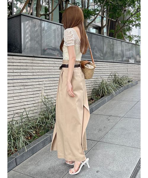 チノワイドスカート(508166672) | スナイデル(SNIDEL) - d fashion