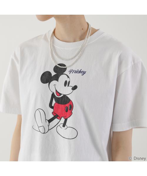 GOODROCKSPEED グッドロックスピード 半袖Tシャツ / Disney / MICKEY MOUSE / DESING T-SHIRT / ディズニー / ミッキーマウス / 25FDS002W レディース GOODROCKSPEED 半袖Tシャツ / MICKEY MOUSE / DESING 25FDS002W