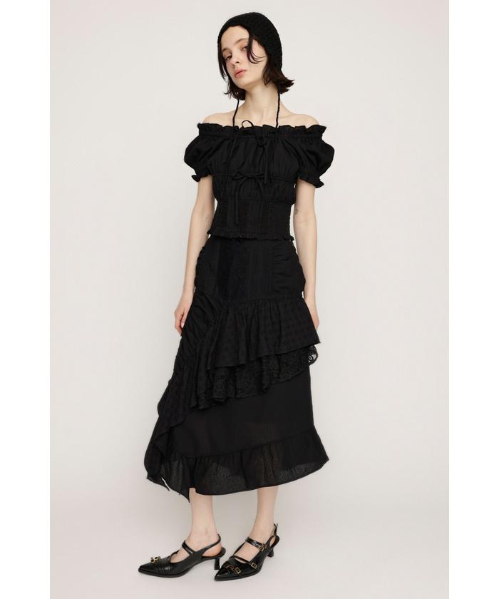 COTTON LACED WRAP DESIGN ロングスカート(508194830) | スライ